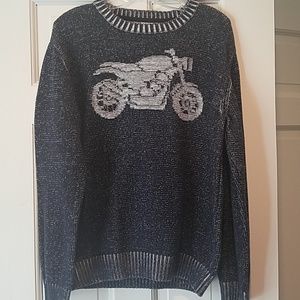 Gymboree Boys Motorcycle Sweater 10 12 Like New